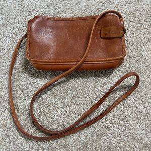 90s vintage leather brown Coach purse.